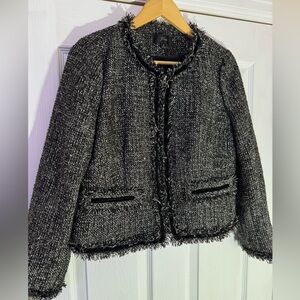 J. Crew tweed jacket in “Sparking Constellation” size 8. Like new